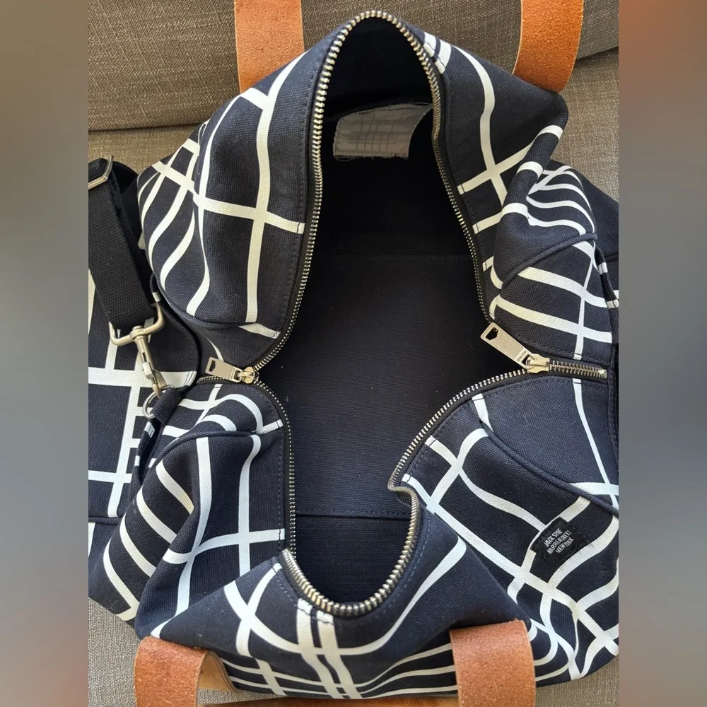 Jack Spade Limited Edition Ian Hundley Duffle Bag, Map of New York City Pattern.
